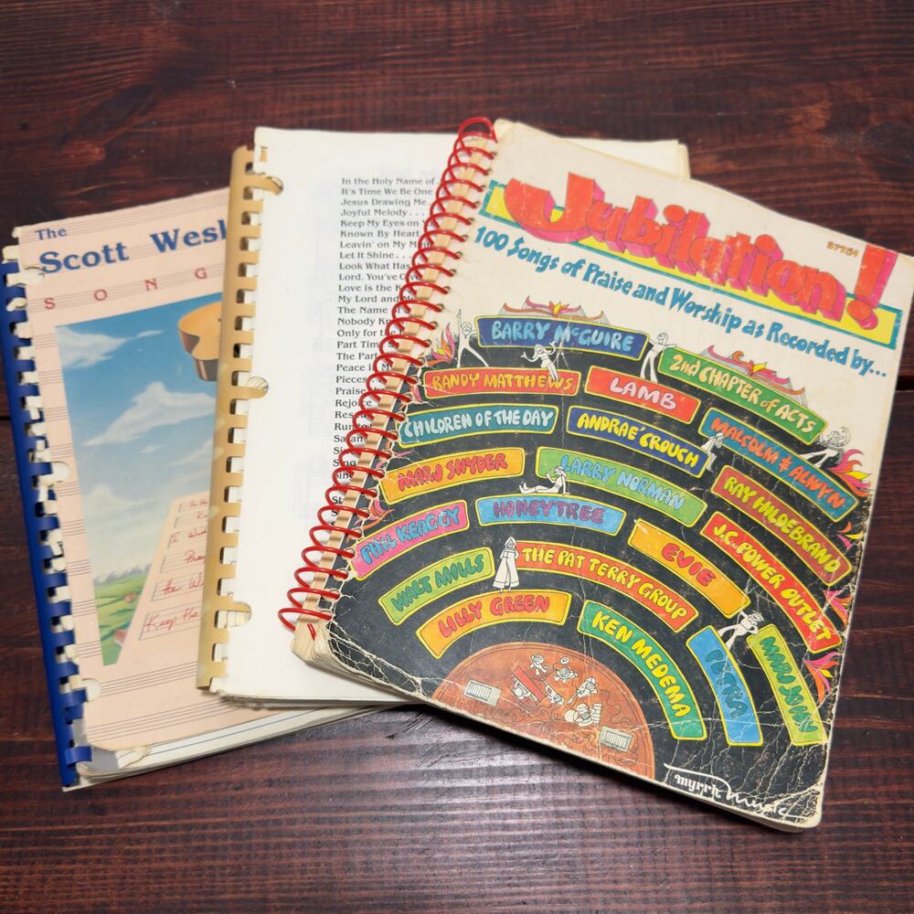 VINTAGE Christian WORSHIP Sheet Music 3 Books